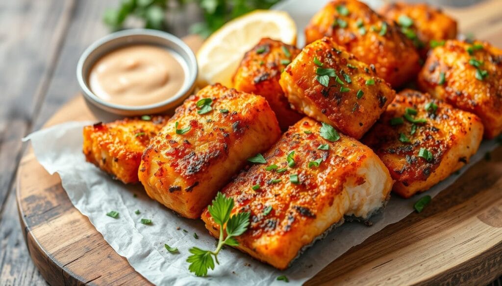 air fried salmon bites air fried salmon bites