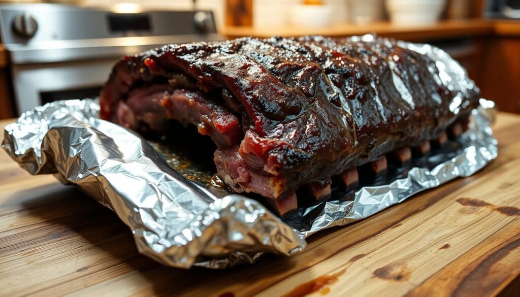 foil-wrapped beef ribs foil-wrapped beef ribs