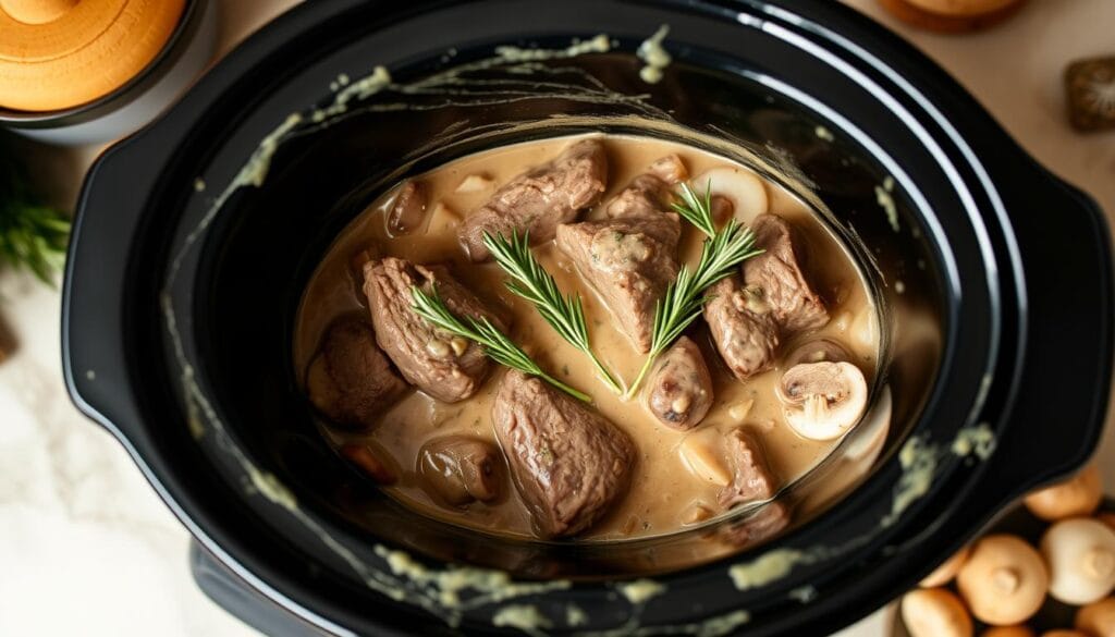 slow cooker beef stroganoff slow cooker beef stroganoff